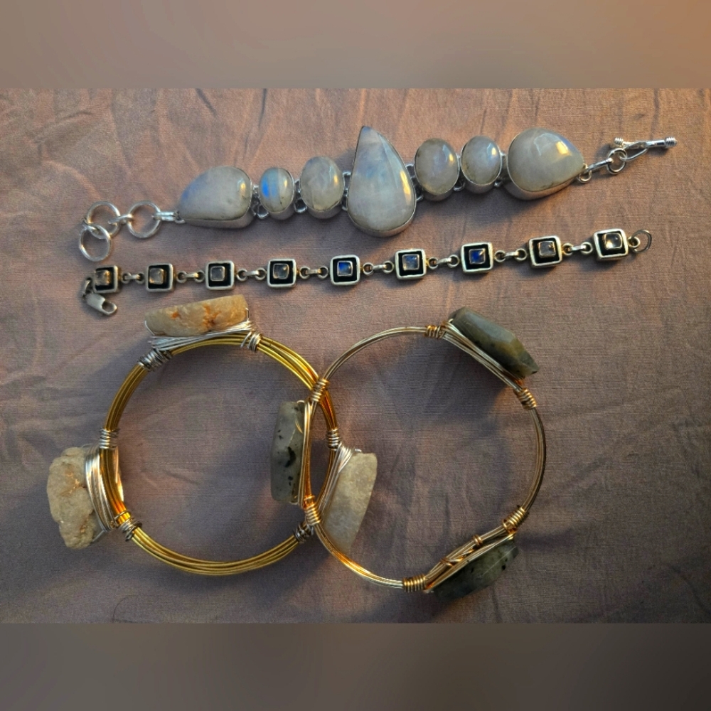 Lot of Jewelry 14kt plated and Sterling Silver